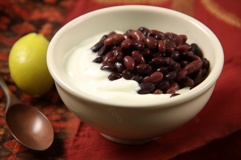 红豆双皮奶美味绿色食品甜品红豆日料料理营养饮品膳食餐饮广告美食摄影,高清,摄影图,摄影图片,图片大全,摄影图免费下载